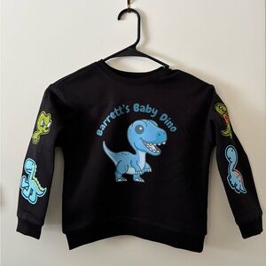 Customizable “Baby Dino” Toddler Crewneck Sweatshirt